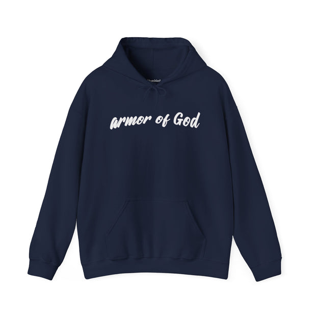 Armor of God, Christian, Faith, Jesus is King Unisex Hooded Sweatshirt