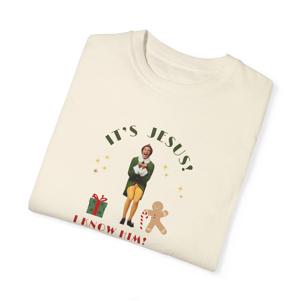 Buddy The Elf, Jesus, Christmas, Holiday, Seasonal, Funny Xmas Unisex T-shirt